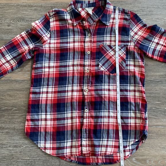 Forever 21 flannel long sleeve button down size small - Picture 6 of 7